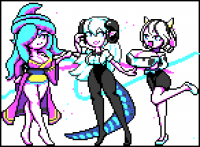 When Ember Ushi Neon Nights was released I had a fun stream where viewers competed for a high score, with a prize being a portrait art in the game's style. Bokiboki Pixel Art, Remi the Siren, and H_Paradice were the winners!